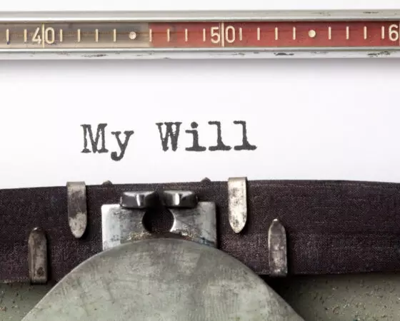 Napis "My Will"